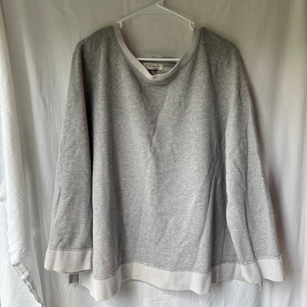 Escape by Habitat size XXL W sweatshirt gray cozy & comfy!